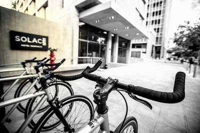 Bikes outside Solace Hotel Santiago